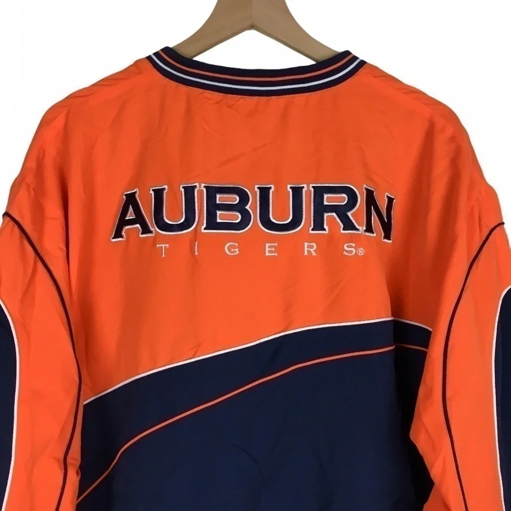 AUBURN Tigers Pullover Jacket Embroidered Spellout Windbreaker Game Day Size XXL - Picture 4 of 13